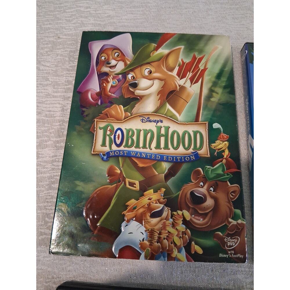 Disney Pixar Movie Lot of 6 DVD Blu-ray Finding Nemo Up Zootopia Robin Hood Box - Picture 2 of 16